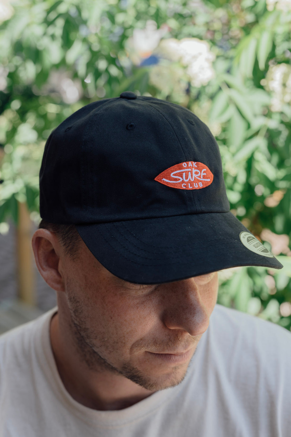 OAK SURF CLUB UNISEX COTTON TWILL HAT - BLACK HAT OAK SURF CLUB   