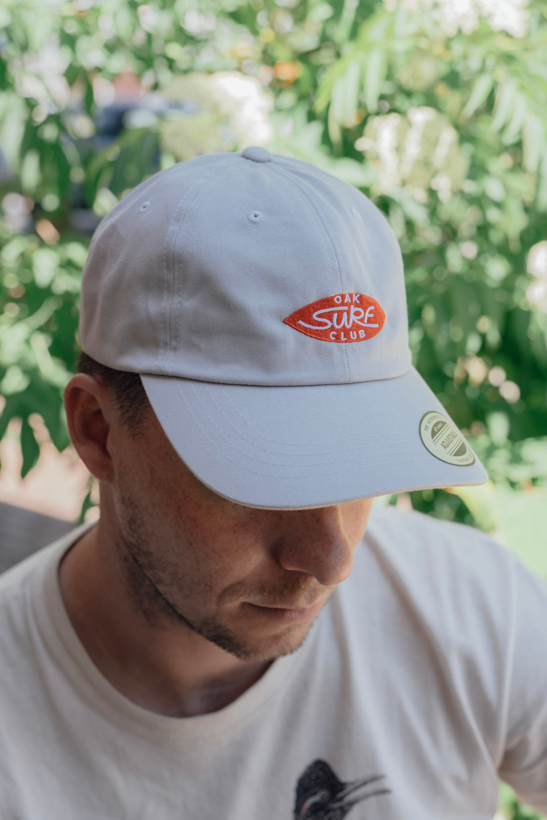 OAK SURF CLUB UNISEX COTTON TWILL HAT - GREY HAT OAK SURF CLUB   