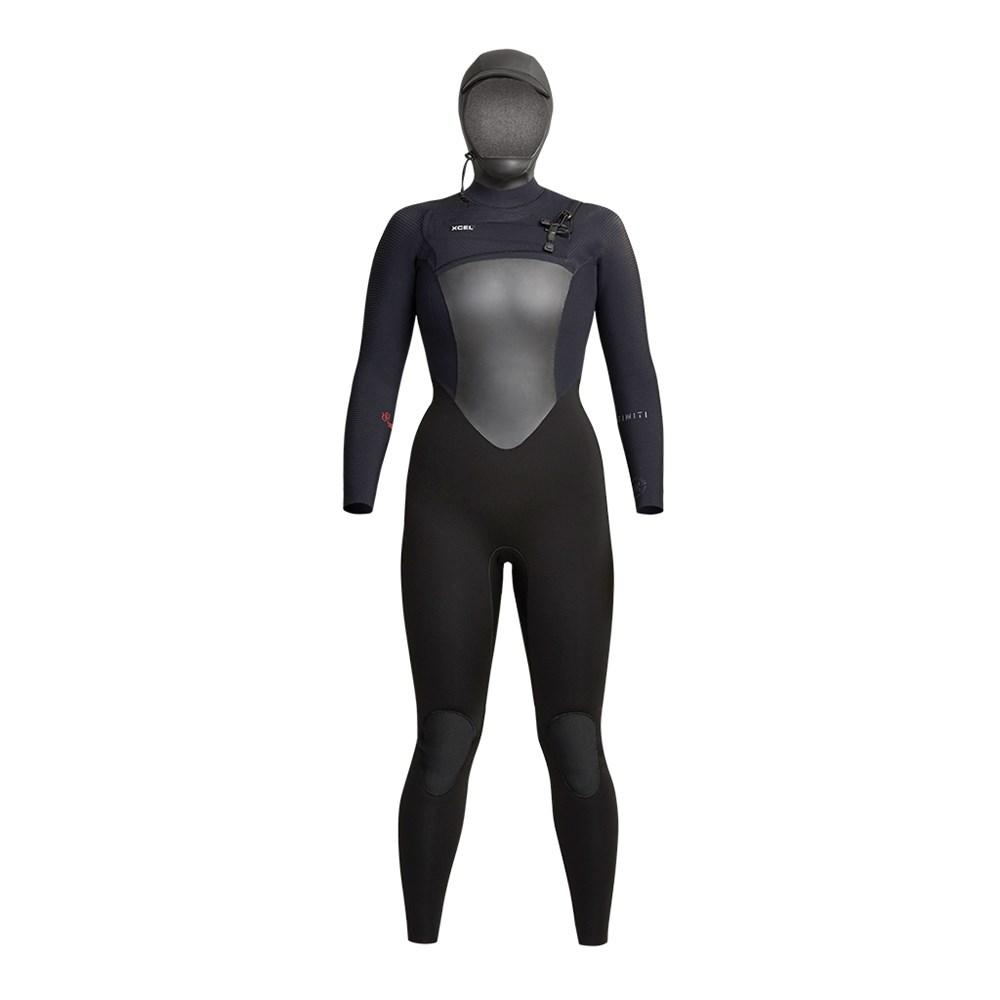 XCEL WOMENS INFINITI 5/4 MM HOODED FULLSUIT WETSUIT XCEL   