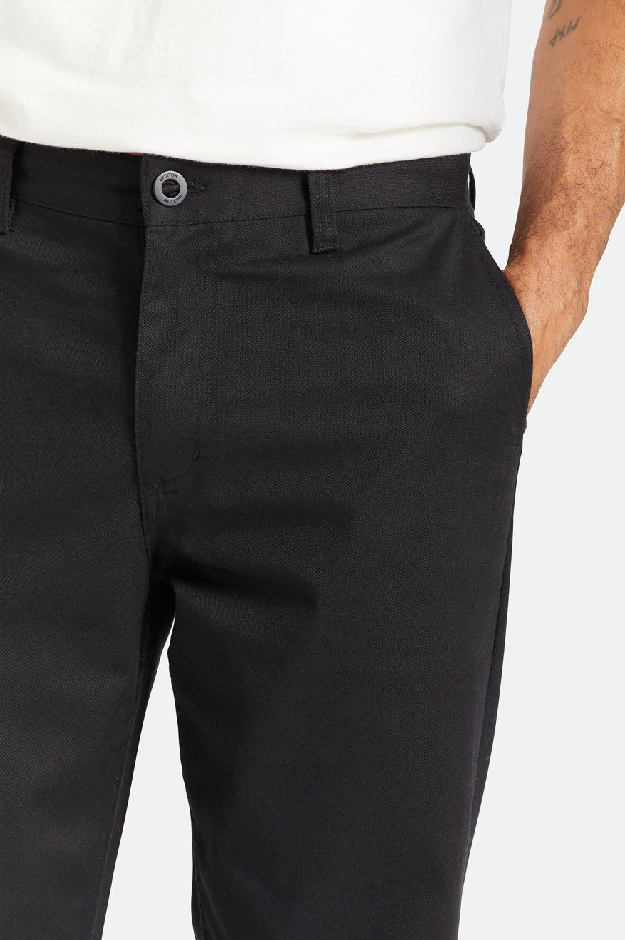 BRIXTON CHOICE CHINO RELAXED PANT - BLACK PANTS BRIXTON   